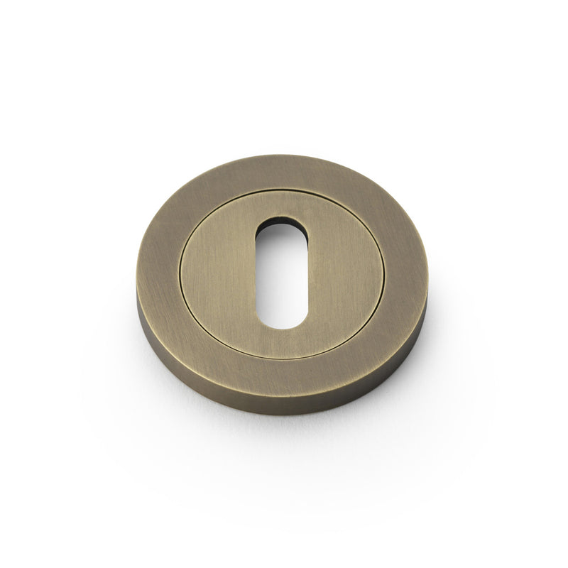 Alexander and Wilks - Concealed Fix Escutcheon Standard Profile - Italian Brass - AW391IB