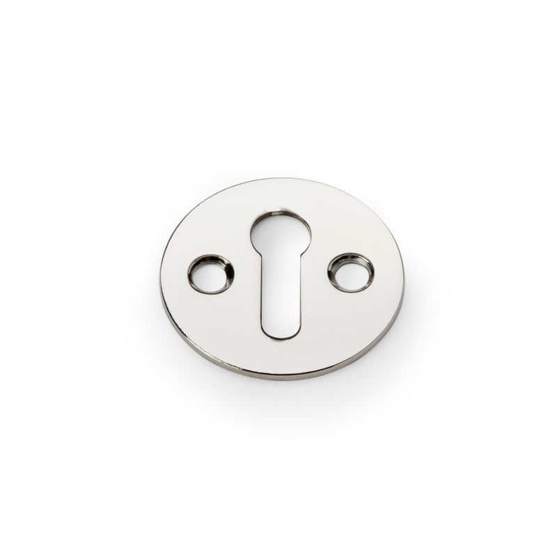 Alexander and Wilks - Victorian Standard Profile Escutcheon - Polished Nickel - AW399PN