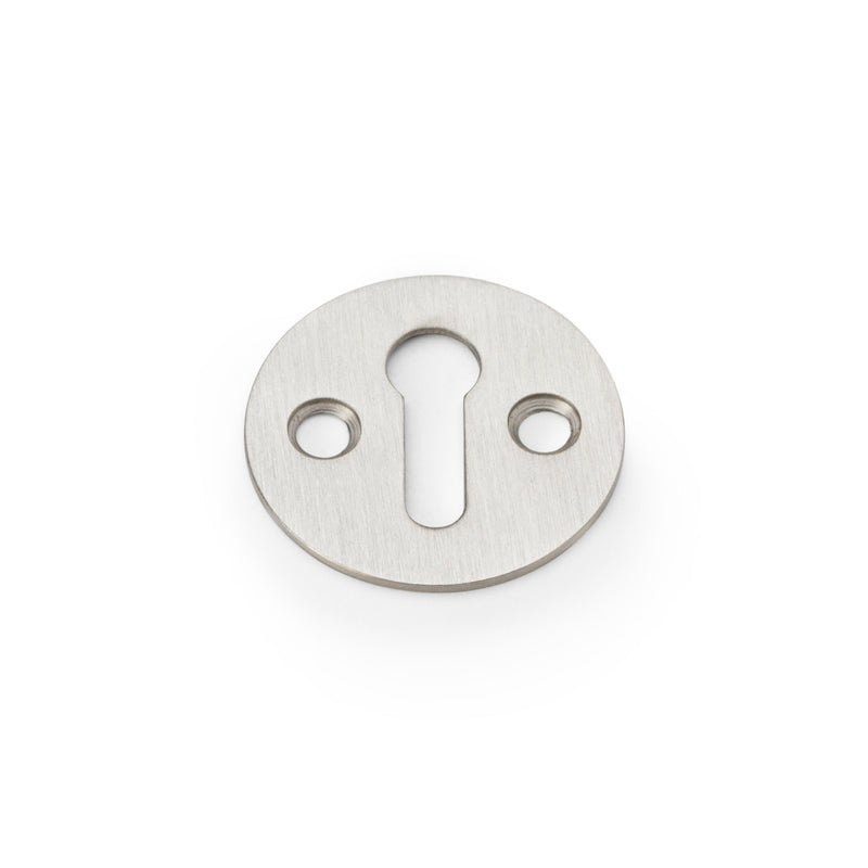 Alexander and Wilks - Victorian Standard Profile Escutcheon - Satin Nickel - AW399SN