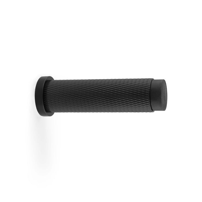 Alexander & Wilks Brunel Knurled Door Stop - Black - AW600-75-BL