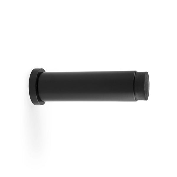 Alexander & Wilks Plain Projection Cylinder Door Stop - Black - AW601-75-BL