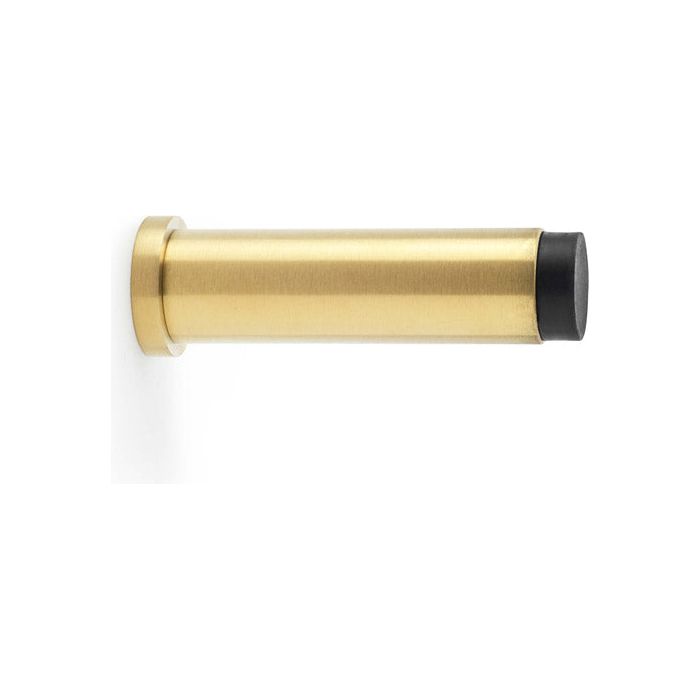 Alexander and Wilks - Plain Projection Cylinder Door Stop - Satin Brass - AW601-75-SBPVD