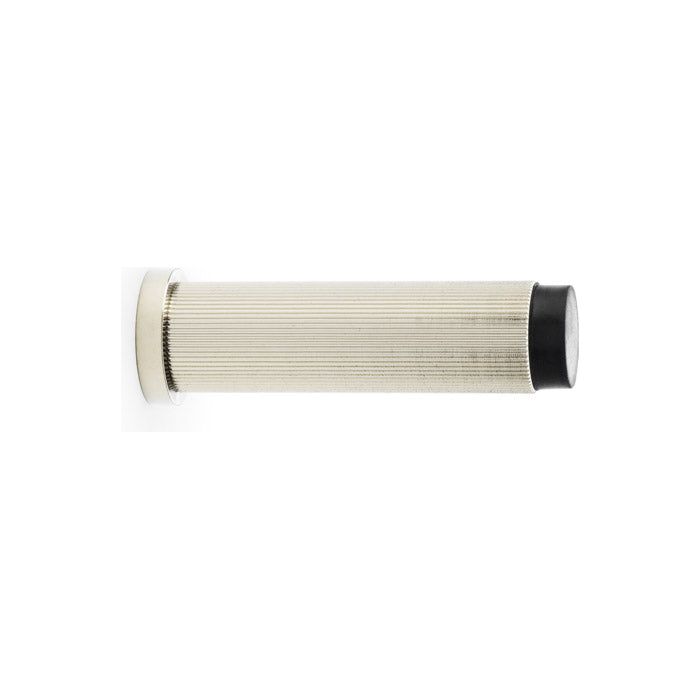 Alexander and Wilks - Reeded Projection Door Stop - PVD Polished Nickel - AW602-75-PNPVD