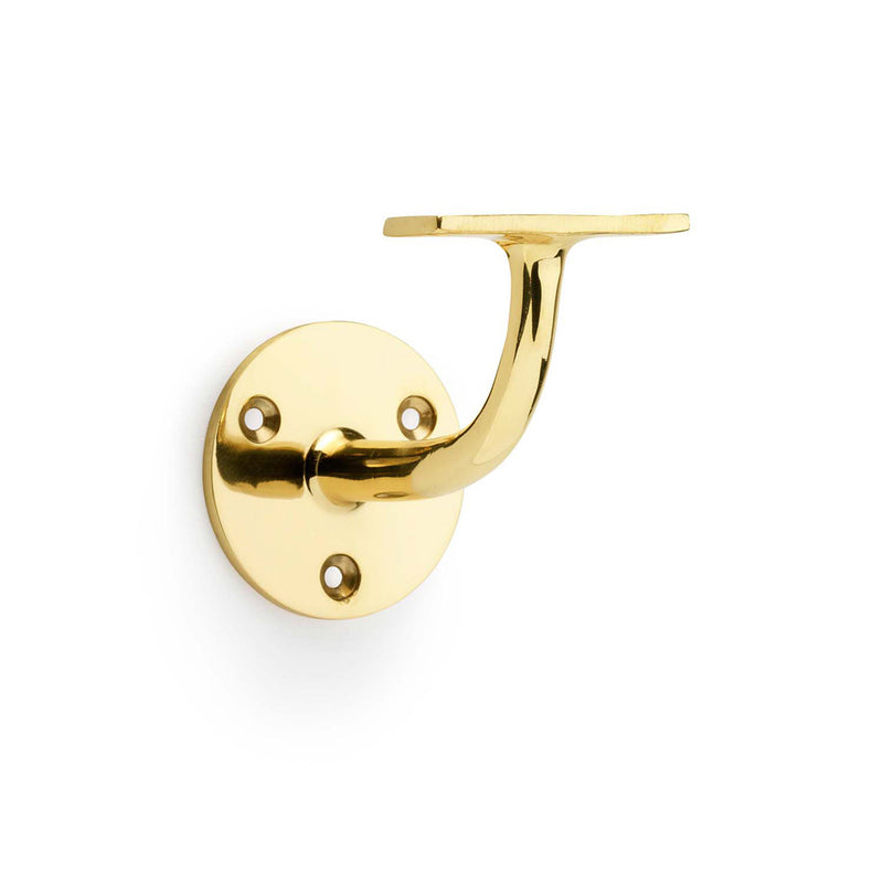 Alexander and Wilks - Architectural Handrail Bracket - Polished Brass - AW750PBL