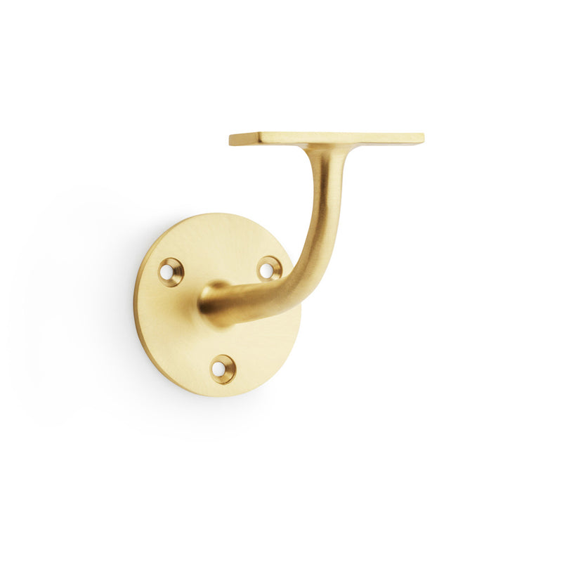 Alexander and Wilks - Architectural Handrail Bracket - Satin Brass - AW750SB