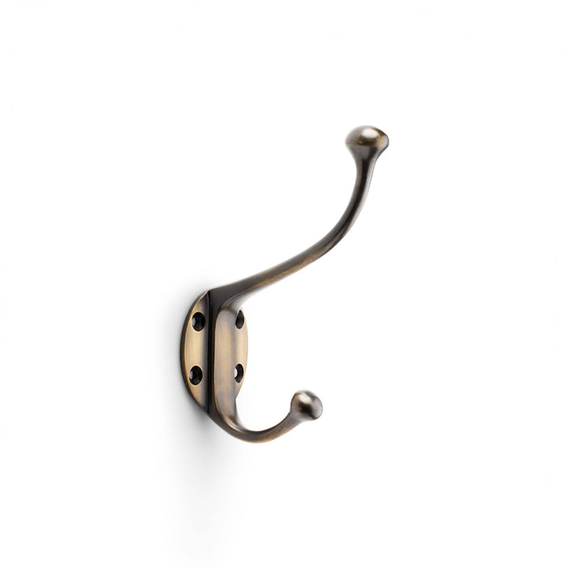 Alexander and Wilks Traditional Hat and Coat Hook - Antique Bronze - AW772ABZ