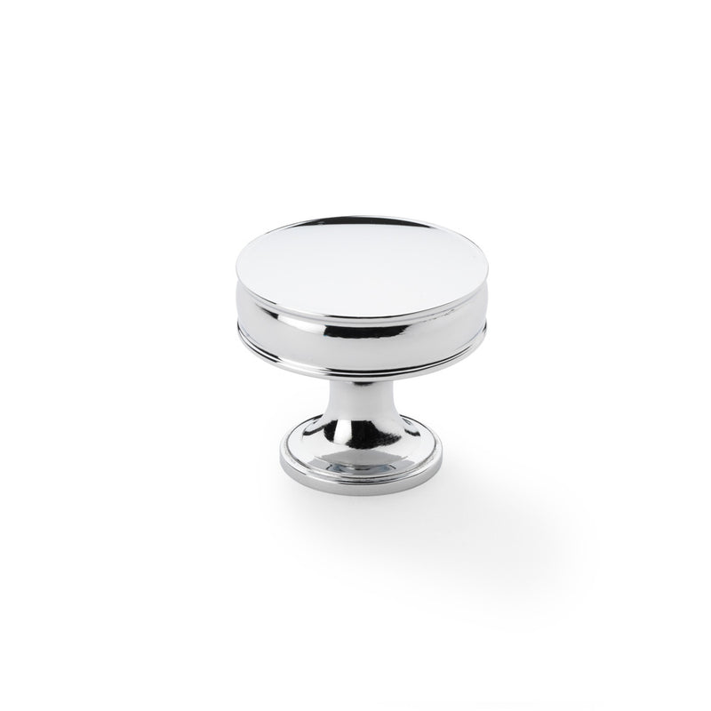 Alexander and Wilks - Lynd Cupboard Knob - Polished Chrome - 38mm - AW808-38-PC