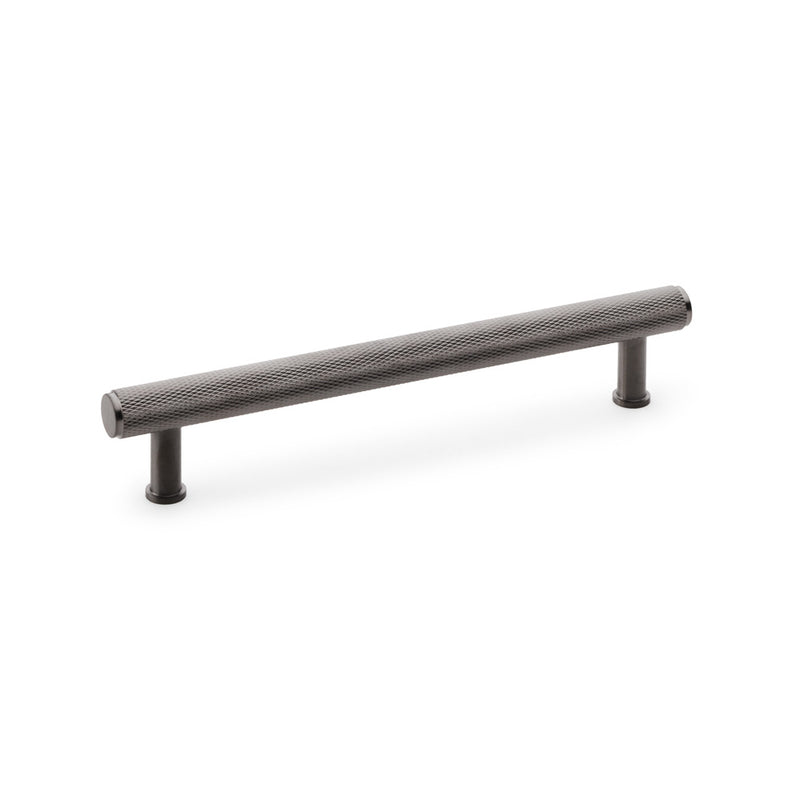 Alexander and Wilks - Crispin Knurled T-bar Cupboard Pull Handle - Dark Bronze PVD - 160mm - AW809-160-DBZPVD