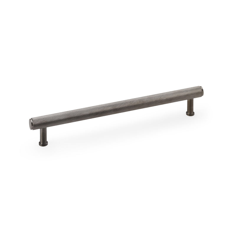 Alexander and Wilks - Crispin Knurled T-bar Cupboard Pull Handle - Dark Bronze PVD - 224mm - AW809-224-DBZPVD