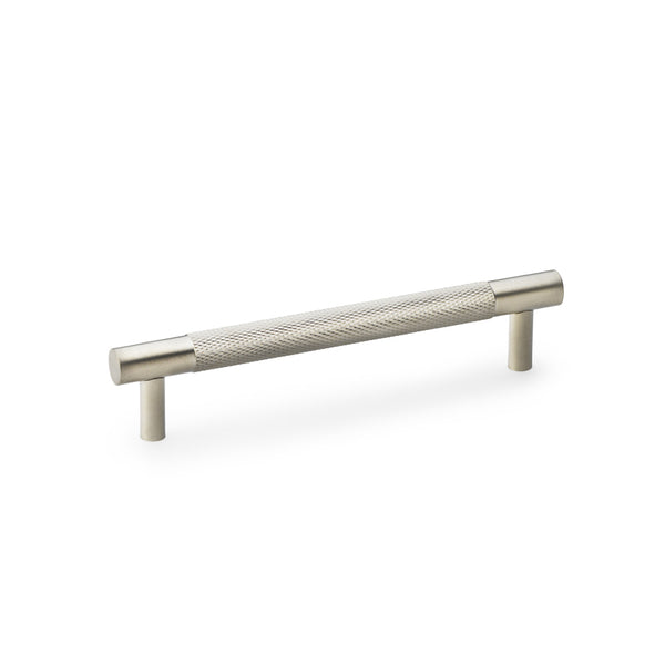 Alexander & Wilks Brunel Knurled T-Bar  Cupboard Handle - Satin Nickel - Centres 128mm - AW810-128-SN