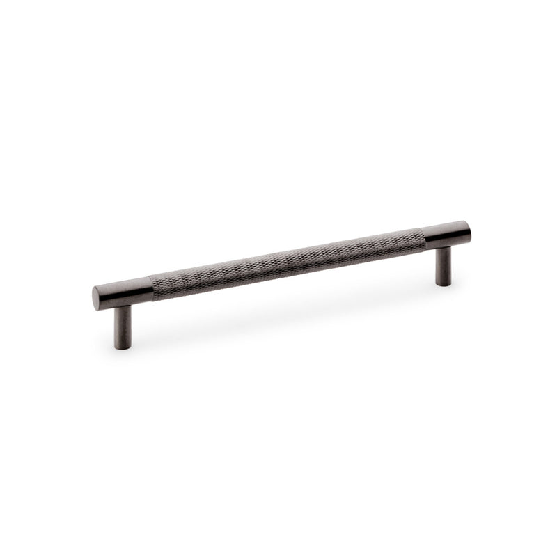 Alexander & Wilks - Brunel Knurled T-Bar Cupboard Handle - Dark Bronze PVD - Centres 160mm - AW810-160-DBZPVD