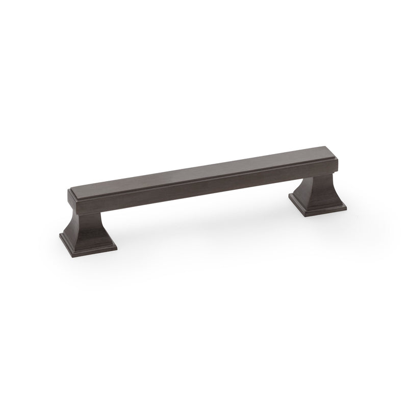 Alexander and Wilks - Jesper Square Cabinet Pull Handle - Dark Bronze PVD - Centres 128mm - AW813-128-DBZPVD