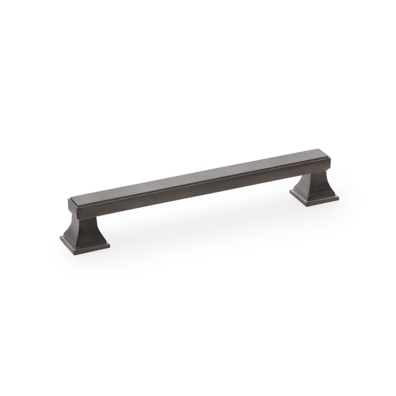 Alexander and Wilks - Jesper Square Cabinet Pull Handle - Dark Bronze PVD - Centres 160mm - AW813-160-DBZPVD