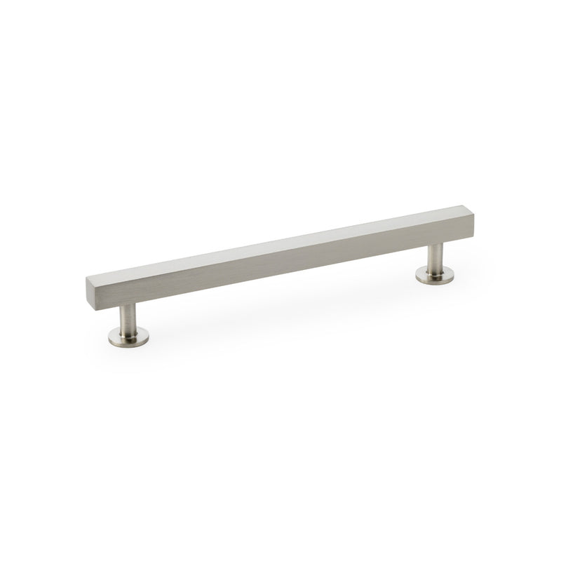 Alexander and Wilks - Square T-Bar Cabinet Pull Handle - Satin Nickel - 160mm - AW815-160-SN