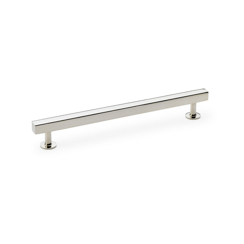 Alexander and Wilks - Square T-Bar Cabinet Pull Handle - Polished Nickel - 192mm - AW815-192-PN