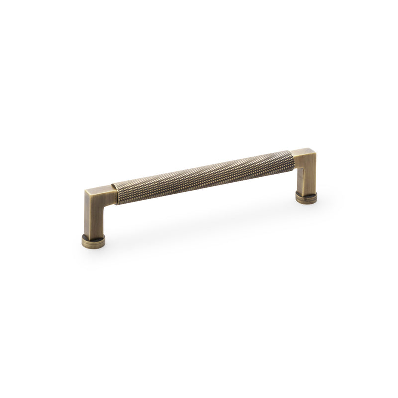 Alexander and Wilks - Camille Knurled Cabinet Pull Handle - Antique Brass - AW819-160-AB