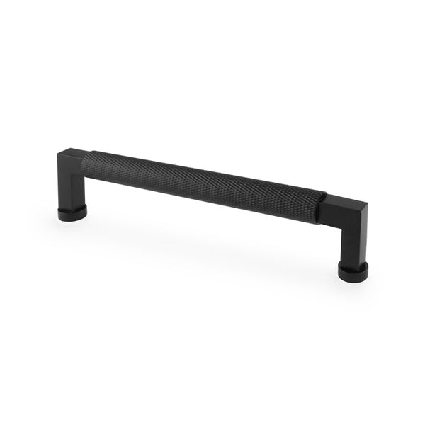 Alexander & Wilks Camille Knurled Cabinet Pull Handle - Black - AW819-160-BL