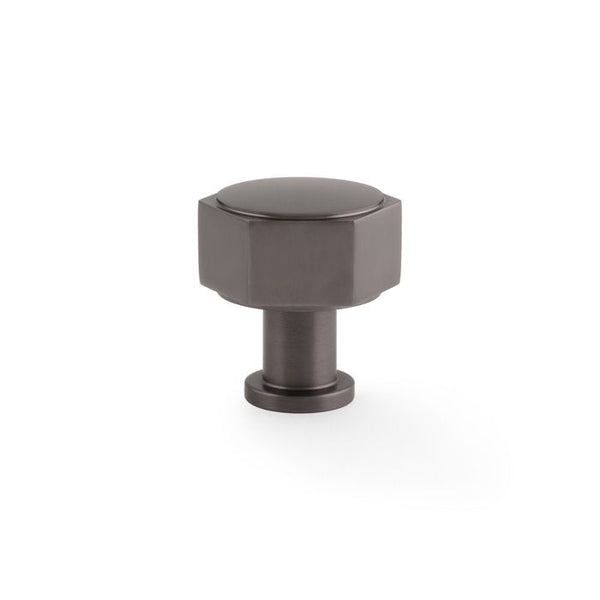 Alexander & Wilks Vesper Alexander and Wilks Hex  Cabinet Knob - Dark Bronze - AW828-33-DBZ