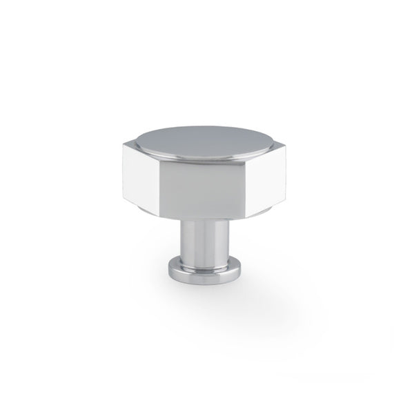 Alexander & Wilks Vesper Alexander and Wilks Hex  Cabinet Knob - Polished Chrome - AW828-40-PC