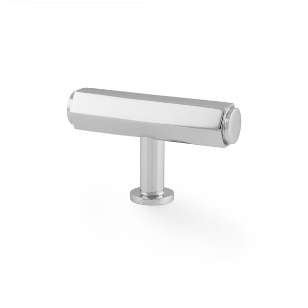 Alexander & Wilks Vesper Alexander and Wilks Hex  T-Bar Cabinet Knob - Polished Chrome - AW829-55-PC