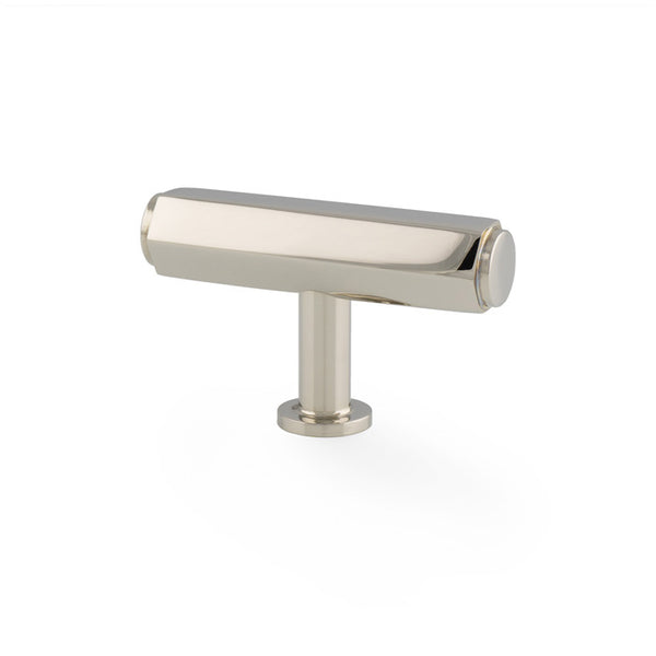 Alexander & Wilks Vesper Alexander and Wilks Hex  T-Bar Cabinet Knob - Polished Nickel - AW829-55-PN