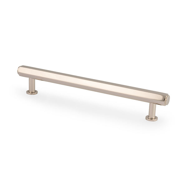 Alexander & Wilks Vesper Alexander and Wilks Hex  T-Bar Cabinet Pull-Polished Nickel-160mm C/C - AW830-160-PN