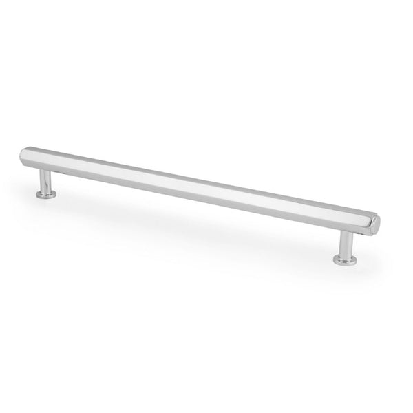 Alexander & Wilks Vesper Alexander and Wilks Hex  T-Bar Cabinet Pull-Polished Chrome-224mm C/C - AW830-224-PC