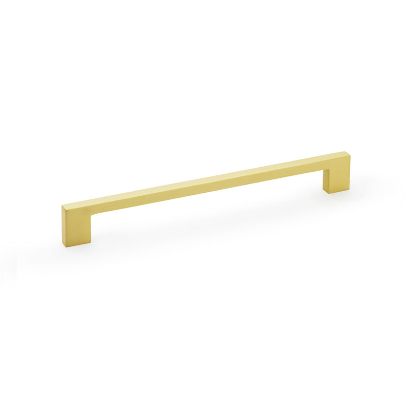 Alexander and Wilks - Marco Cupboard Pull Handle - Satin Brass - 224mm - AW837-224-SB