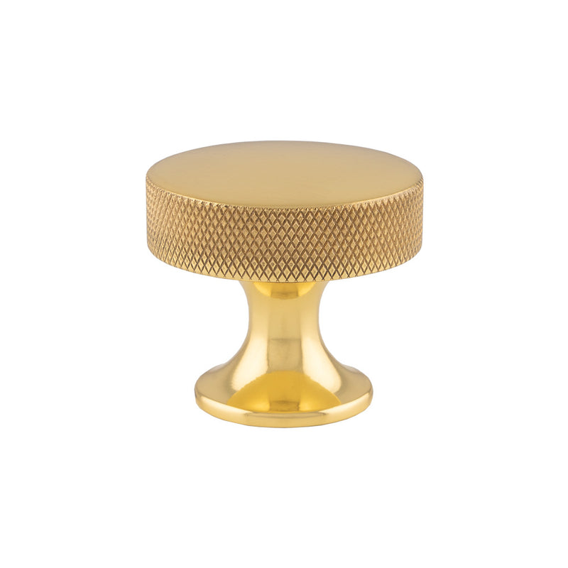 Alexander & Wilks Berlin Alexander and Wilks Cupboard Knob - Polished Brass - 38mm - AW841-38-PB