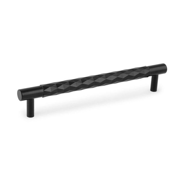 Alexander & Wilks Diamond Cut Cabinet Pull - 160mm C/C - Black - AW846-160-BL