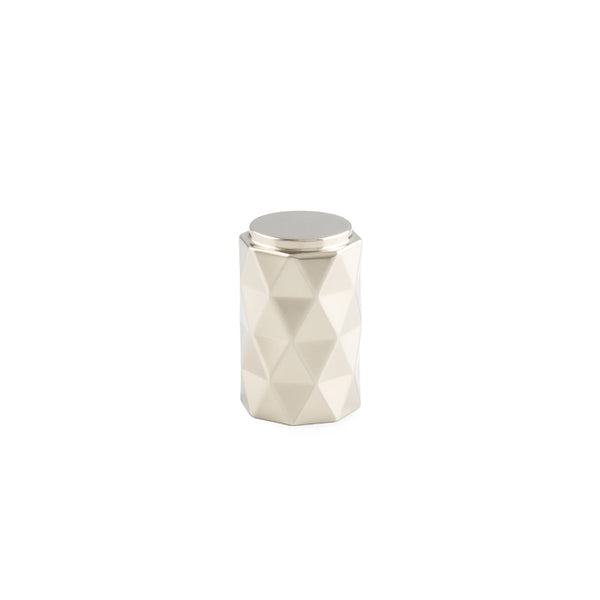 Alexander & Wilks Diamond Cut Cylinder Cabinet Knob - 30mm - Polished Nickel Pvd - AW847-30-PNPVD