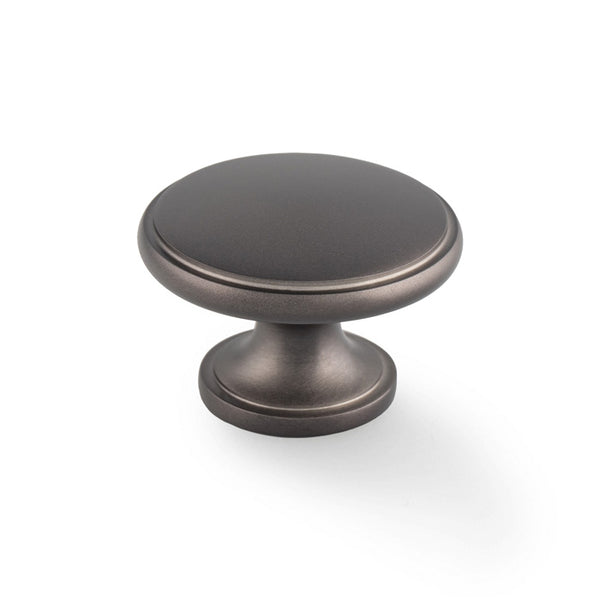 Alexander and Wilks - Cambridge Round Cupboard Knob - Dark Bronze - AW849-38-DBZ