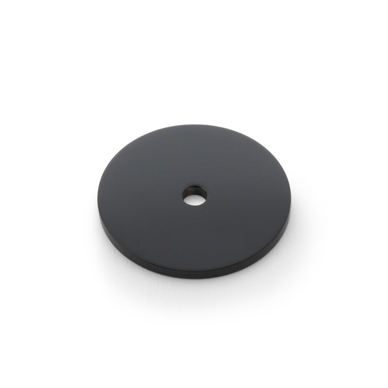 Alexander and Wilks - Circular Backplate - Black - Diameter 35mm - AW895-35-BL