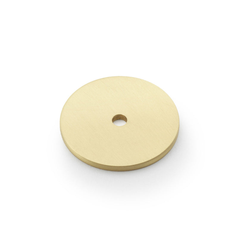 Alexander and Wilks - Circular Backplate - Satin Brass - Diameter 35mm -AW895-35-SB