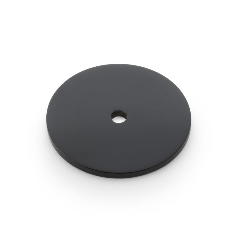 Alexander and Wilks - Circular Backplate - Black - Diameter 40mm - AW895-40-BL