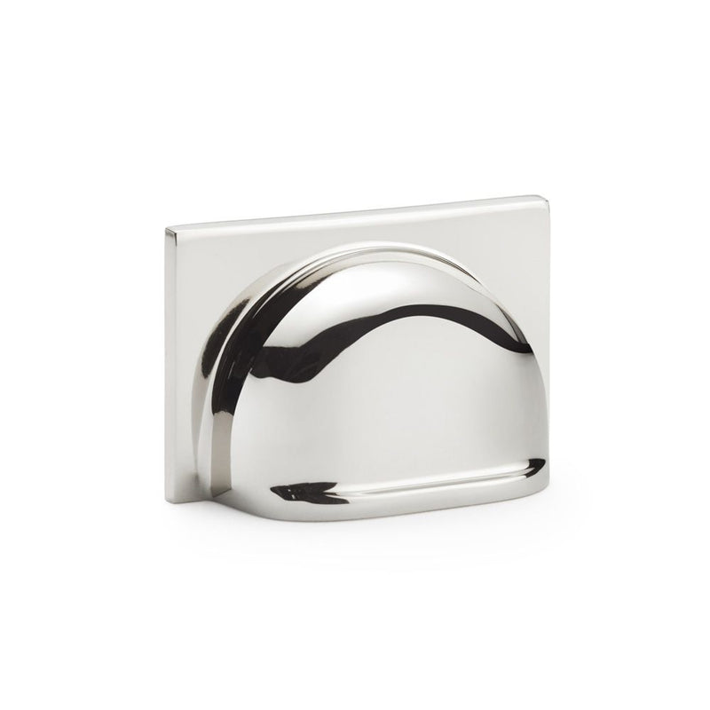 Alexander and Wilks -  Quantock Cup Pull Handle - Polished Nickel PVD - Centres 40mm - AW907PNPVD