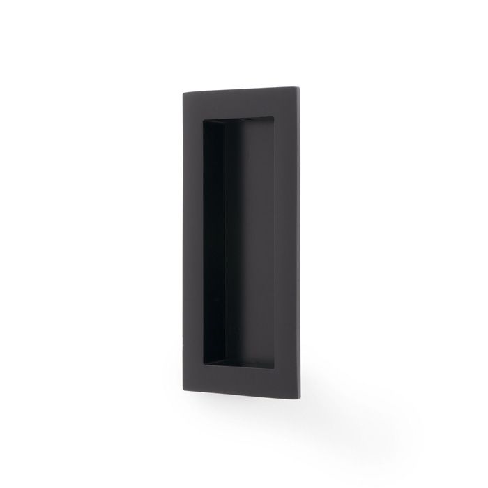 Alexander & Wilks Rectangular Flush Pull - 100X45mm - Black - AW911-100-BL