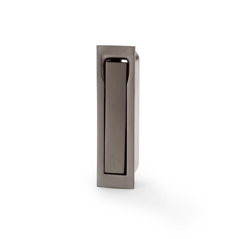 Alexander and Wilks - Square Sliding Door Edge Pull - Dark Bronze PVD - AW990DBZPVD