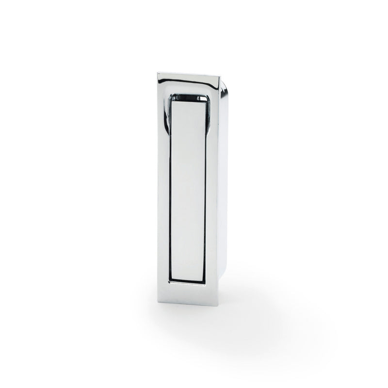 Alexander and Wilks - Square Sliding Door Edge Pull - Polished Chrome - AW990PC