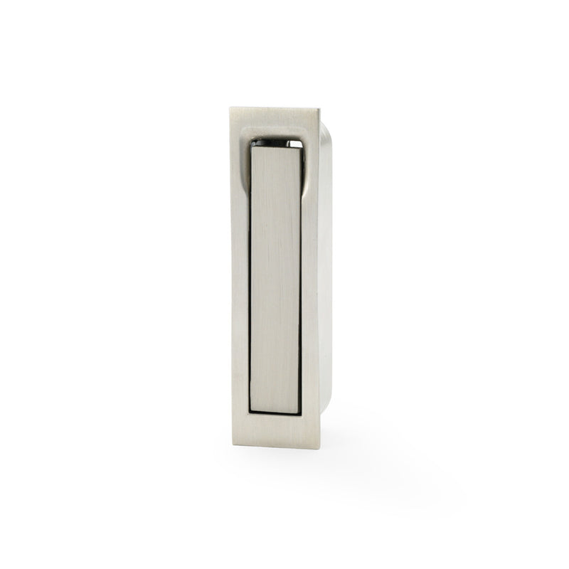 Alexander and Wilks - Square Sliding Door Edge Pull - Satin Nickel - AW990SN