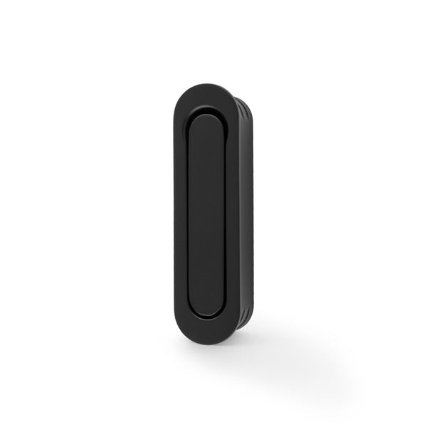 Alexander and Wilks Radius Sliding Door Edge Pull - Black - AW991BL