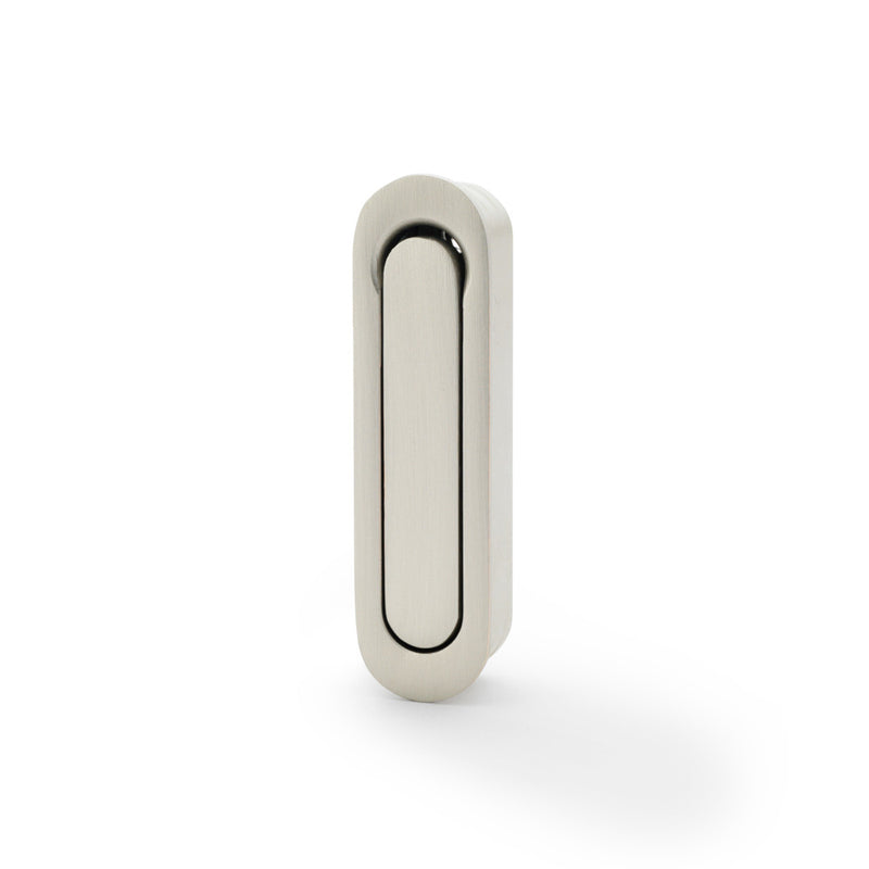 Alexander and Wilks - Radius Sliding Door Edge Pull - Satin Nickel - AW991SN