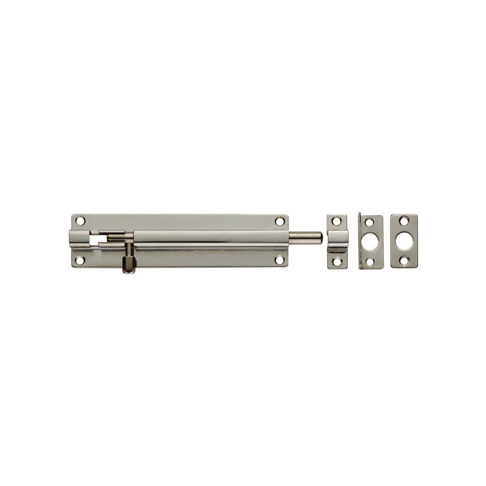 Eurospec - Straight Barrel Bolt 150mm x 38mm - Bright Stainless Steel - BBT1150BSS - Choice Handles