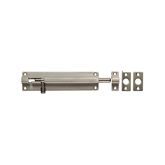 Eurospec - Straight Barrel Bolt 150mm x 38mm - Satin Stainless Steel - BBT1150SSS - Choice Handles