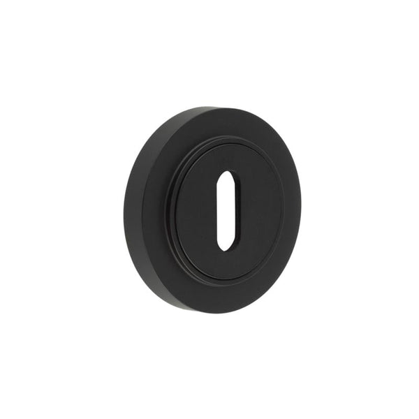 Burlington Standard Keyway Escutcheons Plain Rose Black - BUR-60MB-71MB