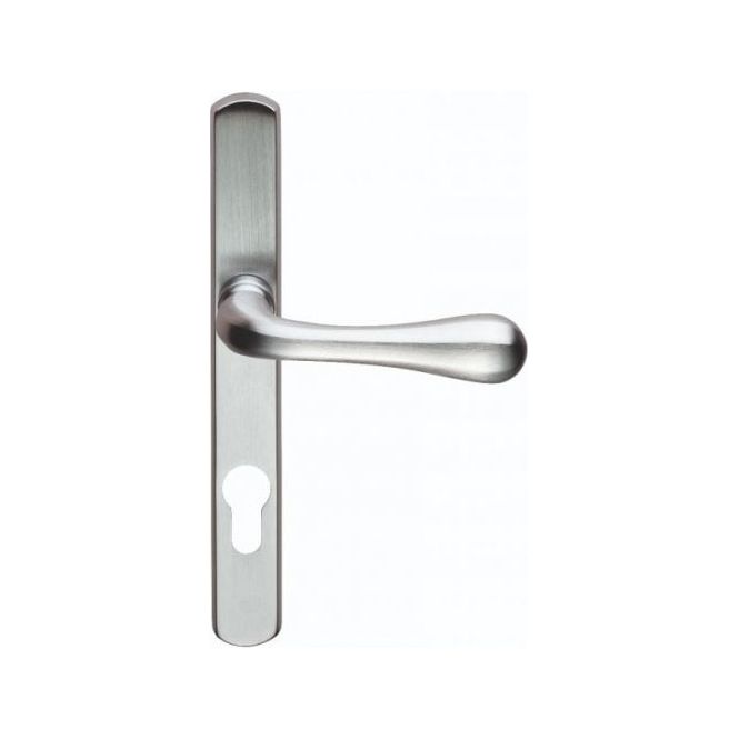 Manital - Astro Lever on Euro Lock Narrowplate 92mm c/c - Satin Chrome AQ1NP92SC - Choice Handles