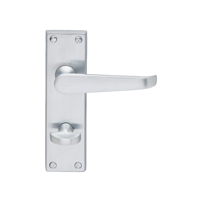 Carlisle Brass - Contract Victorian Lever on WC Backplate - Satin Chrome - CBV30WCSC - Choice Handles