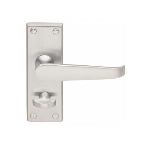 Carlisle Brass - Contract Victorian Lever on Privacy Backplate - Satin Chrome - CBV31WCSC - Choice Handles