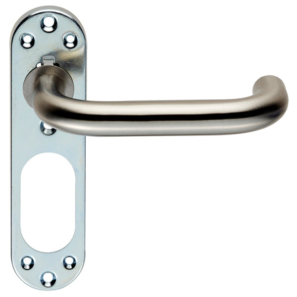 Eurospec - Safety Lever on Inner Backlate - Satin Stainless Steel - CSLP1190SSS - Choice Handles