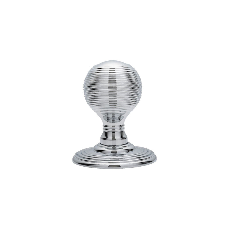 Carlisle Brass - Delamain Reeded Knob - Polished Chrome - DK37CCP - Choice Handles